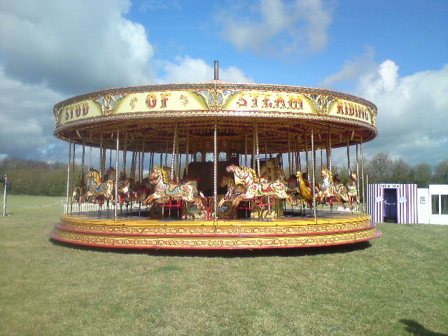 Traditional steam carousel